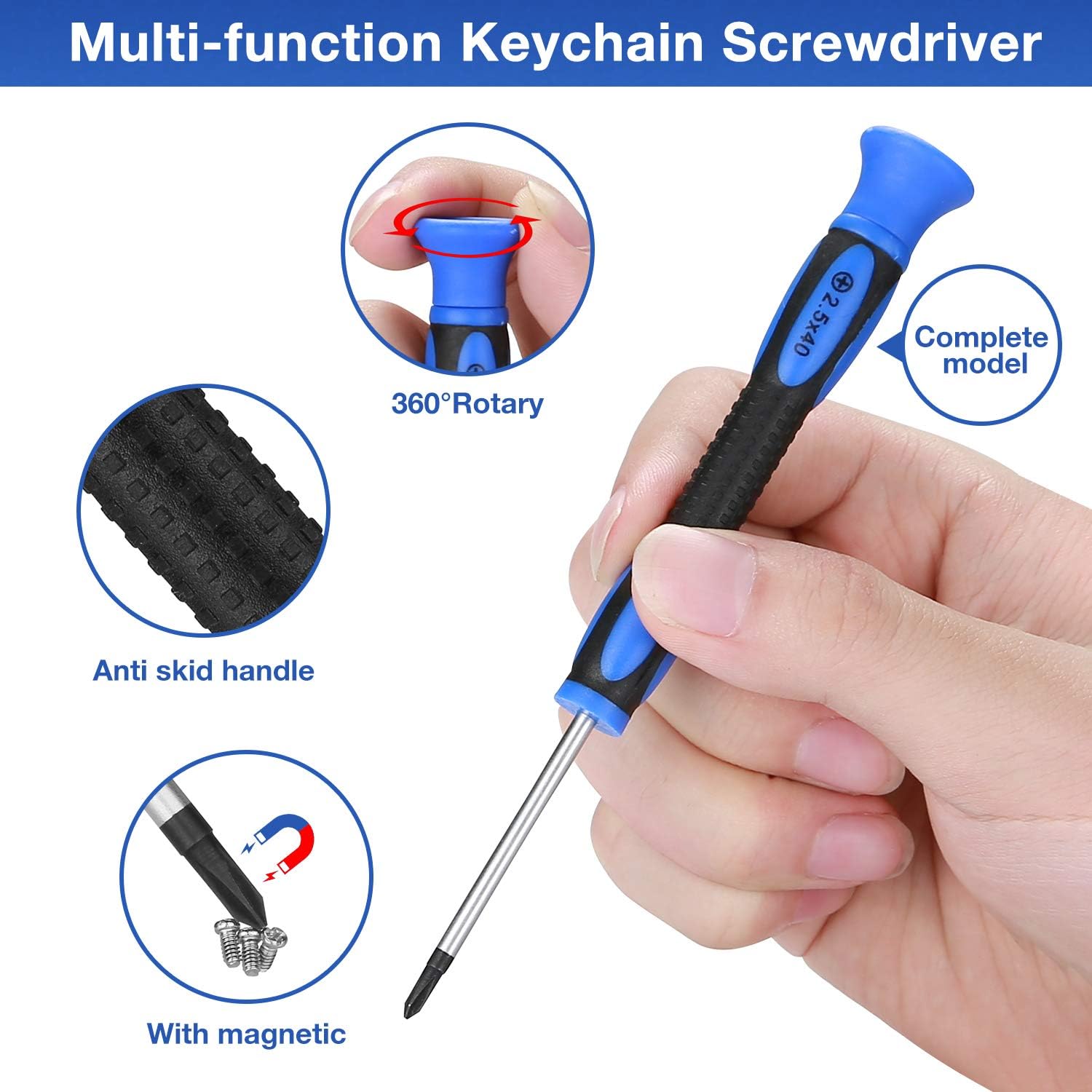 Hautton Eyeglass Repair Set, Precision Magnetic Screwdriver Tool Kits with Nose Pads, Screws, Tweezer, Cleaning Cloth for Eye Glass Spectacles, Sunglass, Watch, Clock, Small Electronics Fix : Health & Household