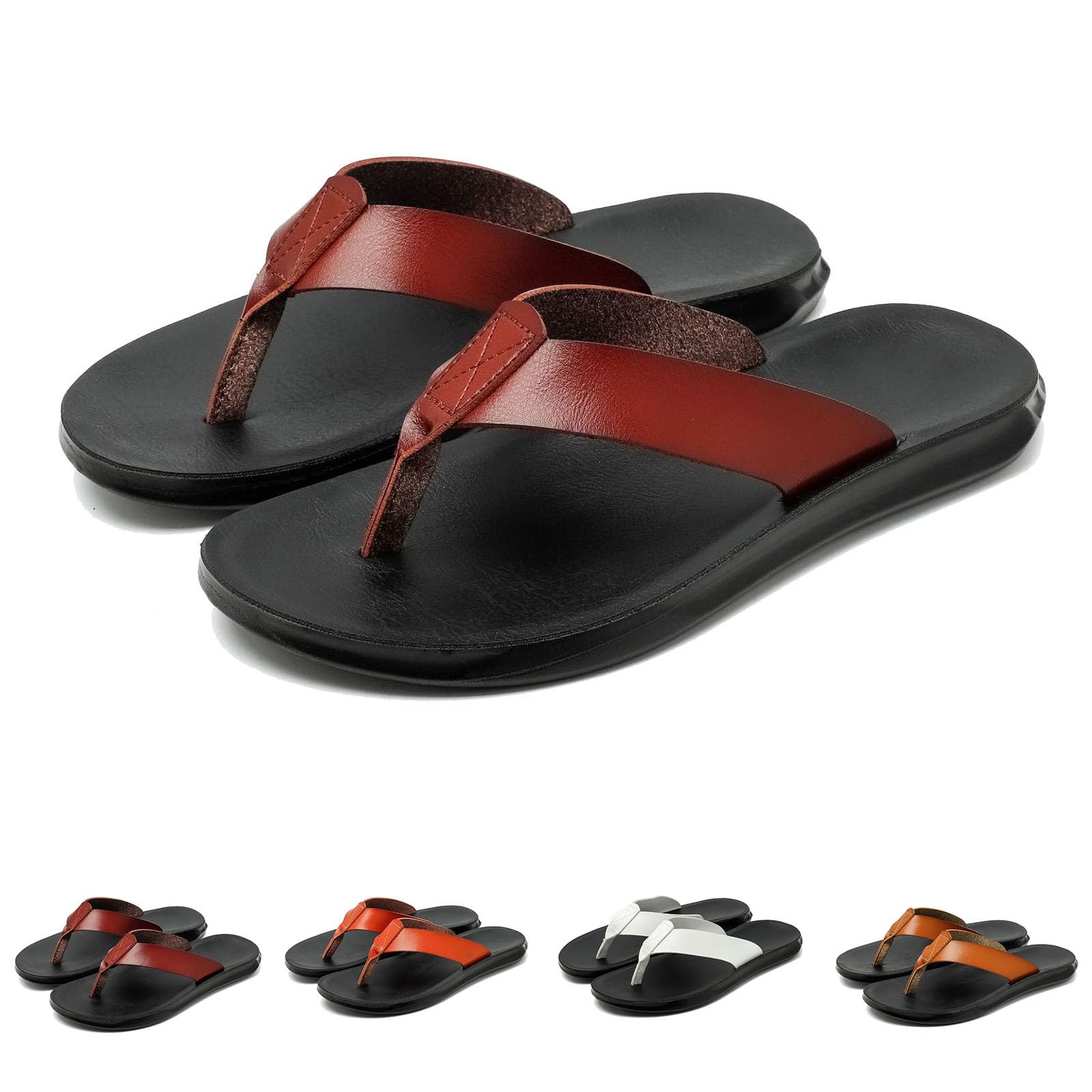 Chanclas de Comercio Exterior para Hombre, Pantuflas de Playa para Hombre, Verano, Antideslizantes, para Uso Externo, con Puntera