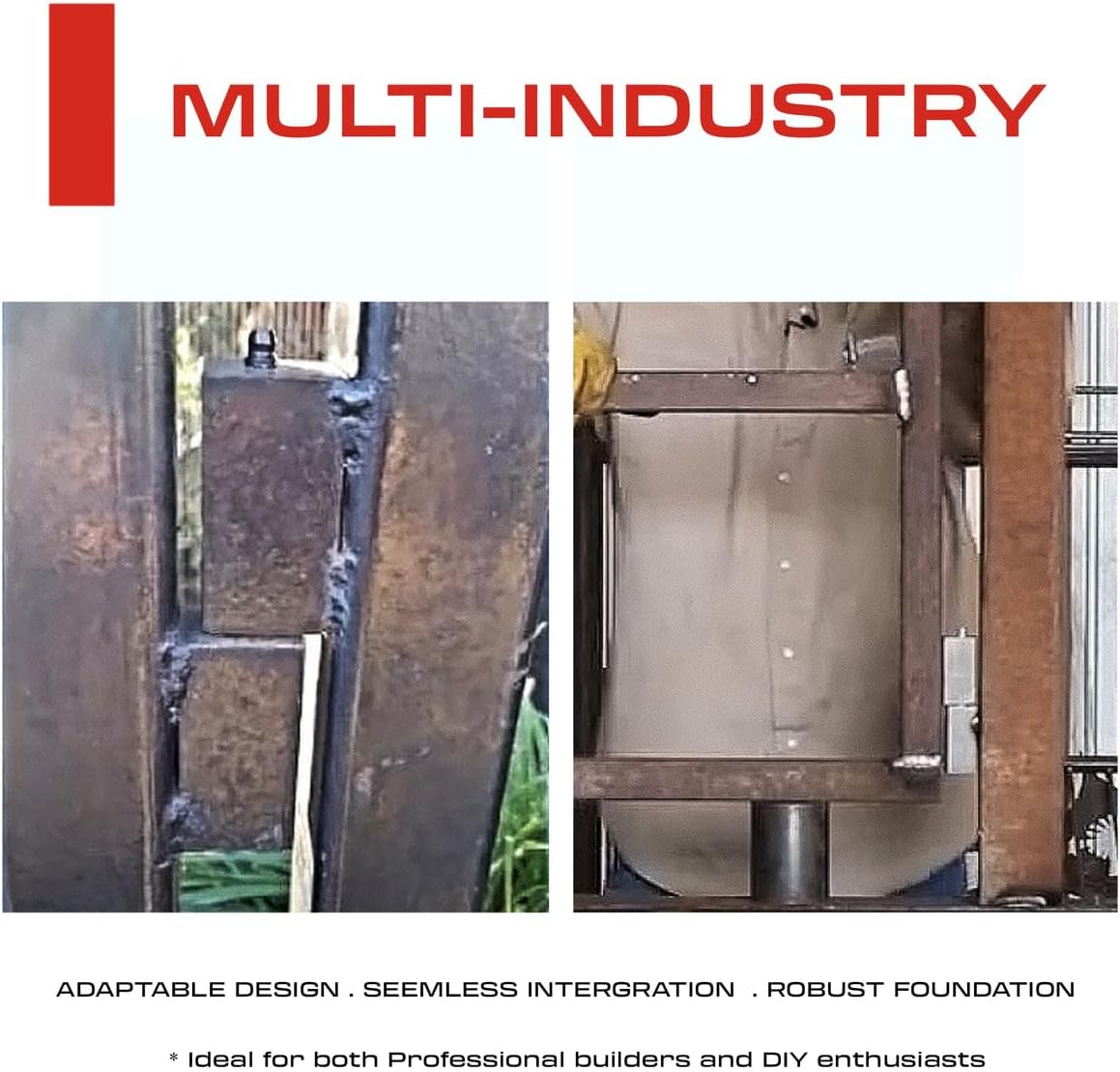 7” Inch Weldable Rectangle Hinges – Heavy Duty Gate Hinges – Weld On Hinges – Weld On Gate Hinges – Square Hinges Weld On - Ball Bearing Gate Hinge - Heavy Duty Weldable Hinges