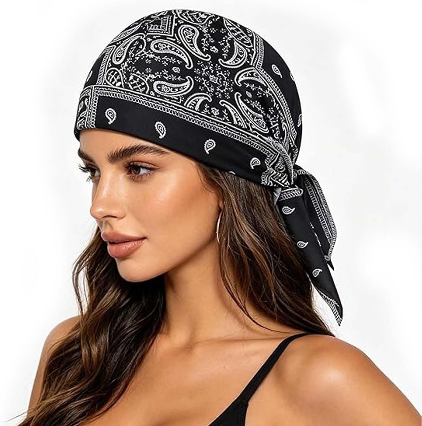 5 Pack Cooling Skull Cap Helmet Liner, Stretchy Helmet Liner Bandana Cap, Breathable Sweat Wicking Head Wrap Hat, Paisley Cooling Headscarf Cap Set for Men & Women
