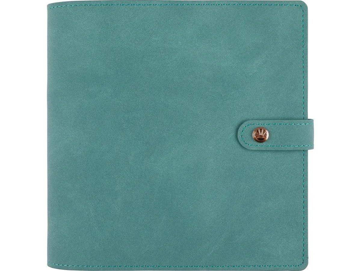 Agenda Semainier OBERTHUR 2026 - Format Carré 16x16cm, Couverture Bleu Nuit Souple, élastique De Fermeture - Janvier à Décembre 2026