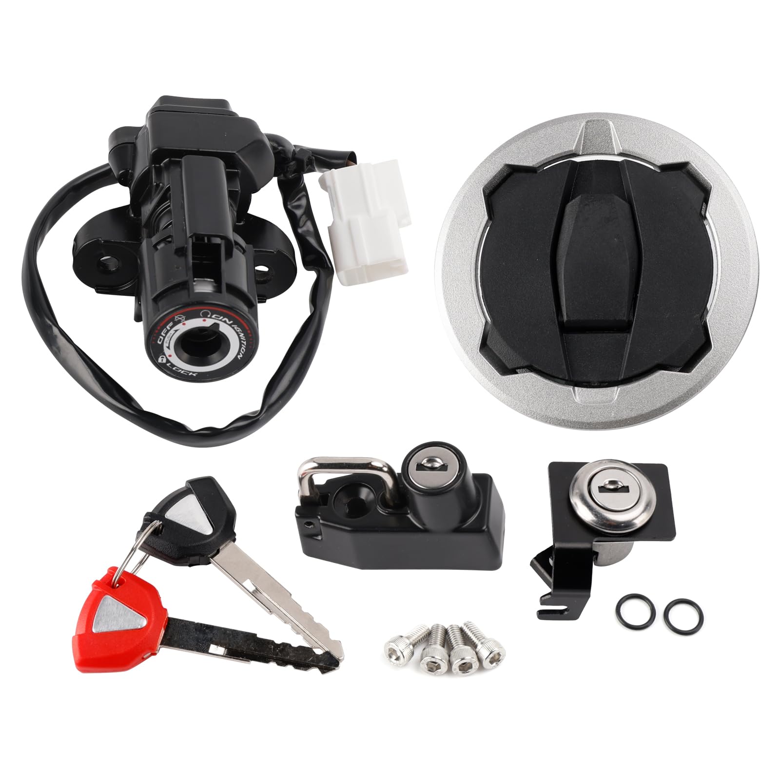 Amazon.com: Frezon Ignition Switch Lock Set, Gas Cap, Seat Lock w