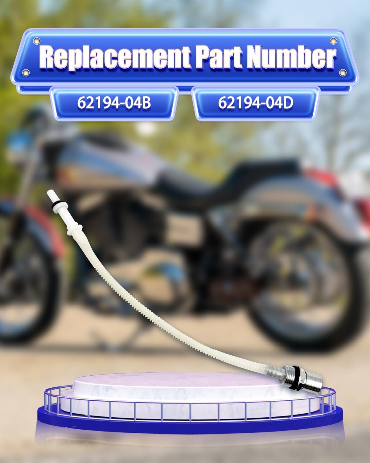 62194-04D EFI Fuel Line Check Valve Quick Disconnect Fit for Harley-Davidson 2005-2014, for Low Rider Super Glide Wide Glide Fat Bob Street Bob Switchback Repalce 62194-04B