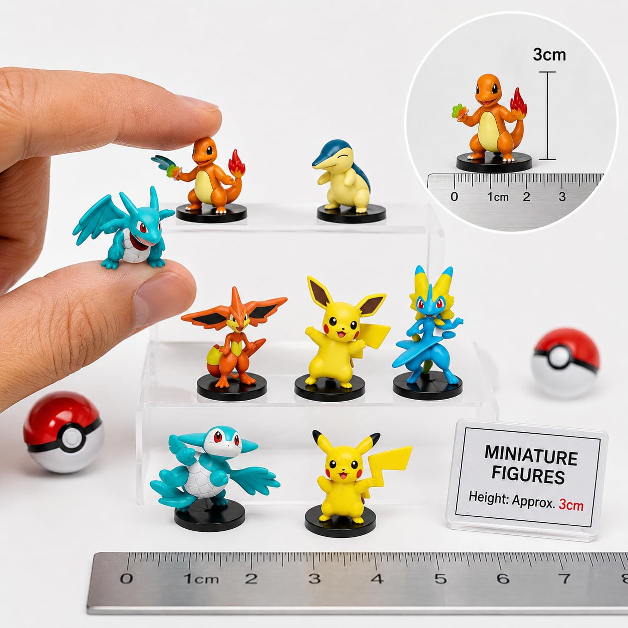 Pokémon Mini Battle Figures 6 Pack – 1 Inch Collectible Toy Set with Random Characters | Anime-Inspired Toys for Kids, Boys & Girls Ages 4+ | Small Action Figures for Play & Collection — Amazon image 3