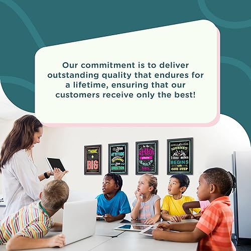 Miniatura 4 de L  O Goods Pósters motivacionales para decoración de aula y oficina arte de pared con cita inspiradora para profesores estudiantes consejeros