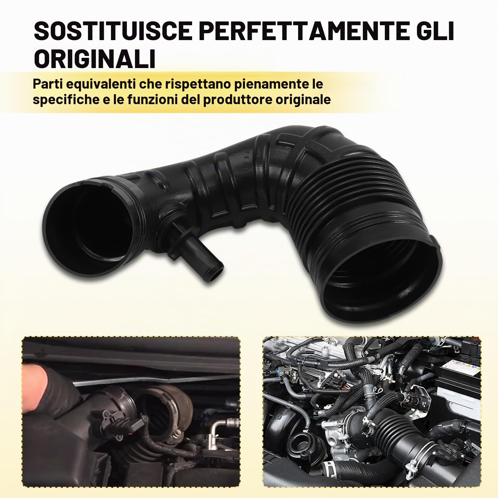 Tubo Aspirazione Filtro Aria Per Abarth 500 Fiat Doblo 51817836 Manicotto Filtro Aria