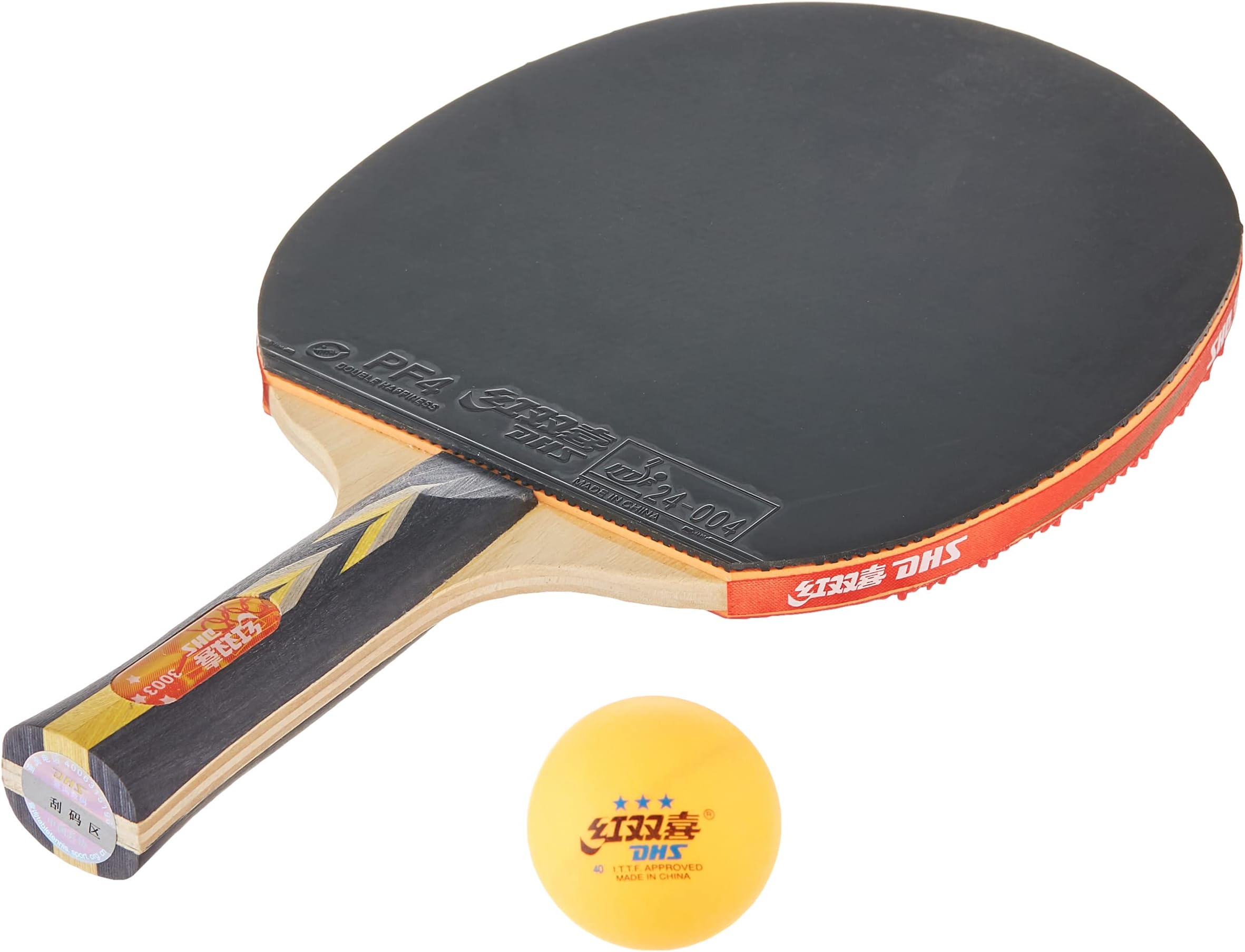 TT BAT A3003 DHS with TT Ball DHS 40MM 3 Star Orange (36 Pcs Box)