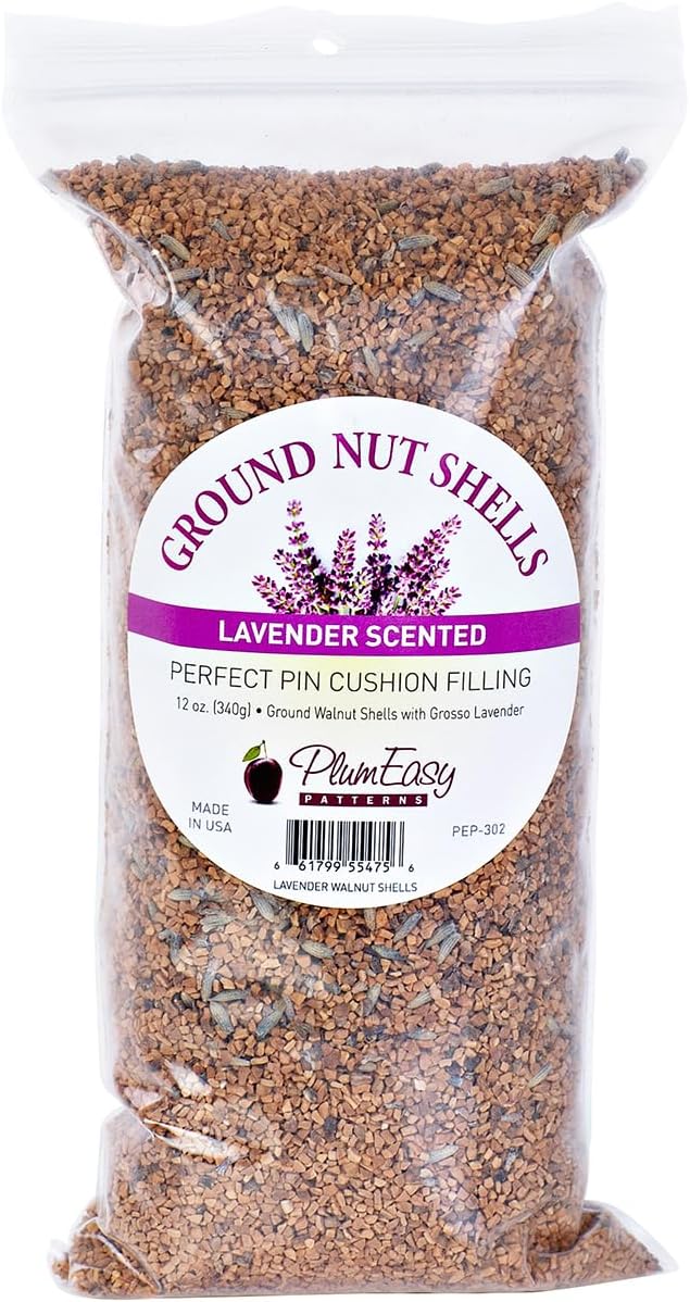 PlumEasy Patterns Ground Walnut Shells Lavender Scented, 11 oz. Bag