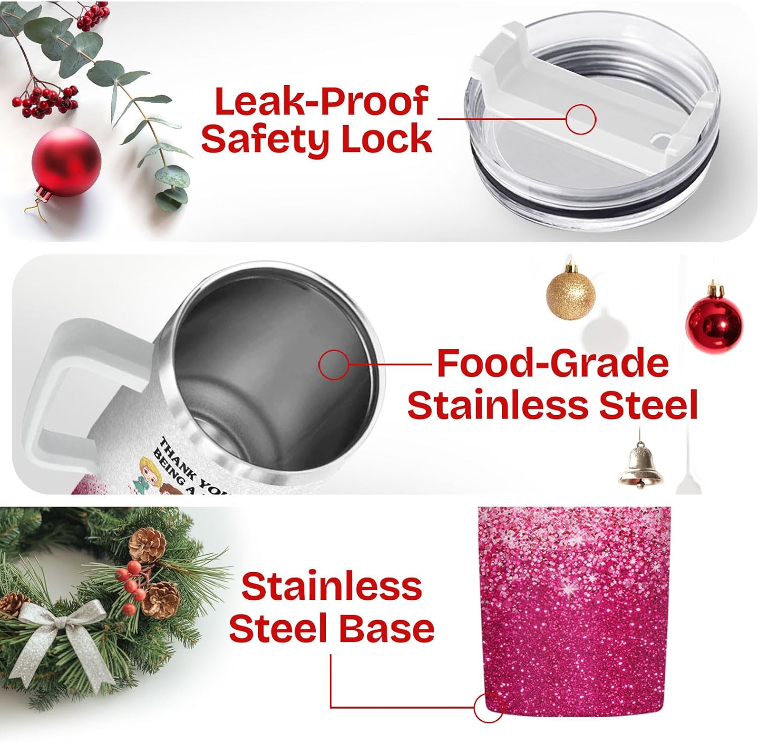 34HD Golden Girls Squad Tumbler 40oz with Handle Lid and Straw, Thank You For Being A Friend Insulated Travel Coffee Mug for Fans - Birthday Gift for Friends, Friendship and Besties - Image 4