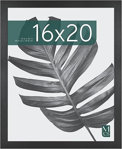 Miniatura 51 de MCS Studio Gallery Marco para foto rectangular de 12 x 18 pulgadas, imitación de veta de madera de color negro, para póster o impresión artística, 2