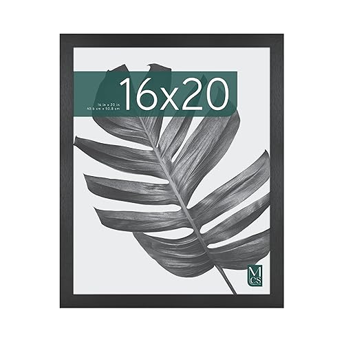 MCS Studio Gallery 16x20 Poster Frame Black Woodgrain Engineered Wood,