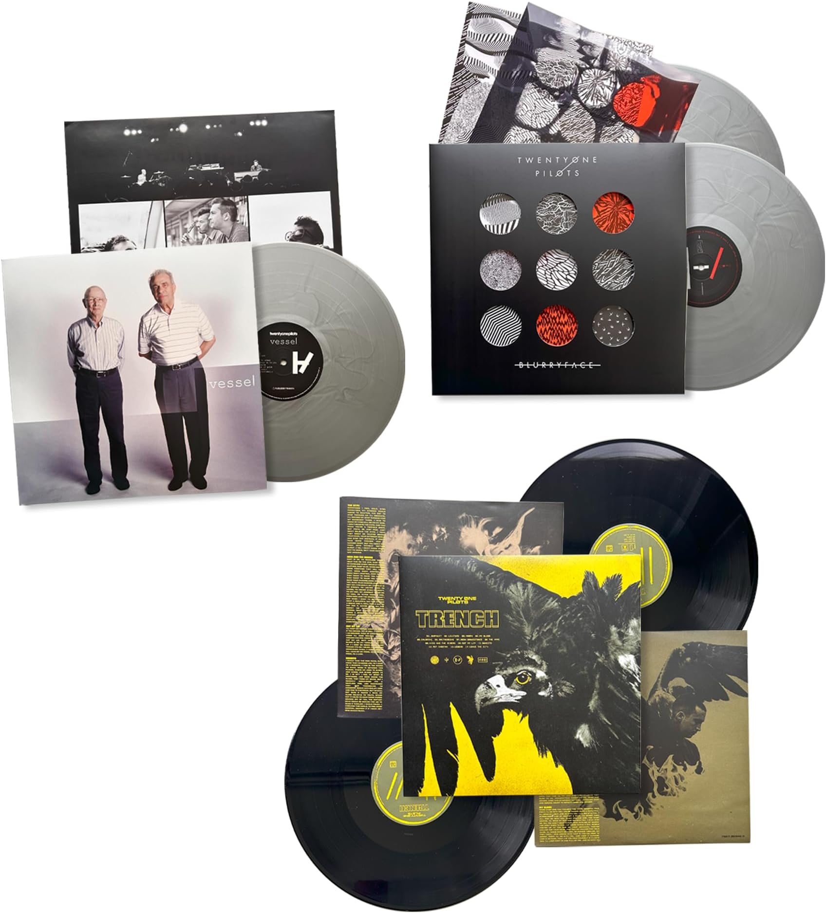 Twenty One Pilots: Studio Album Record Collection Vessel / Blurryface / Trench