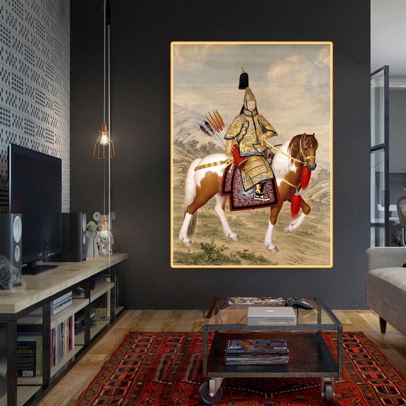 Amazon.co.jp: 画家ジュゼッペカスティリオーネ写真キャンバス絵画中国