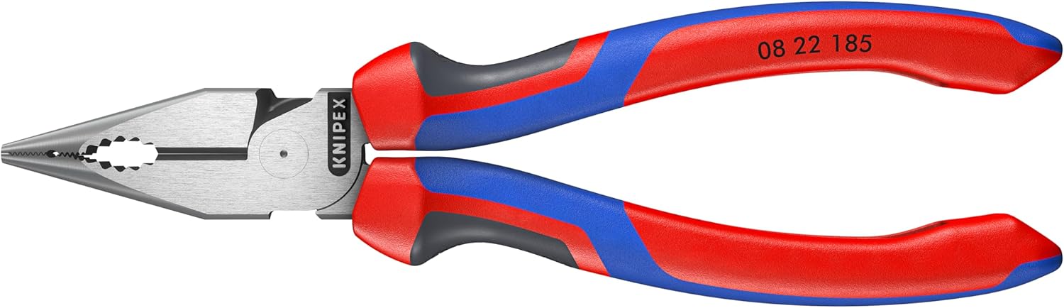KNIPEX Tools 08 22 185 Needle-Nose Combination Pliers, 7-1/4"