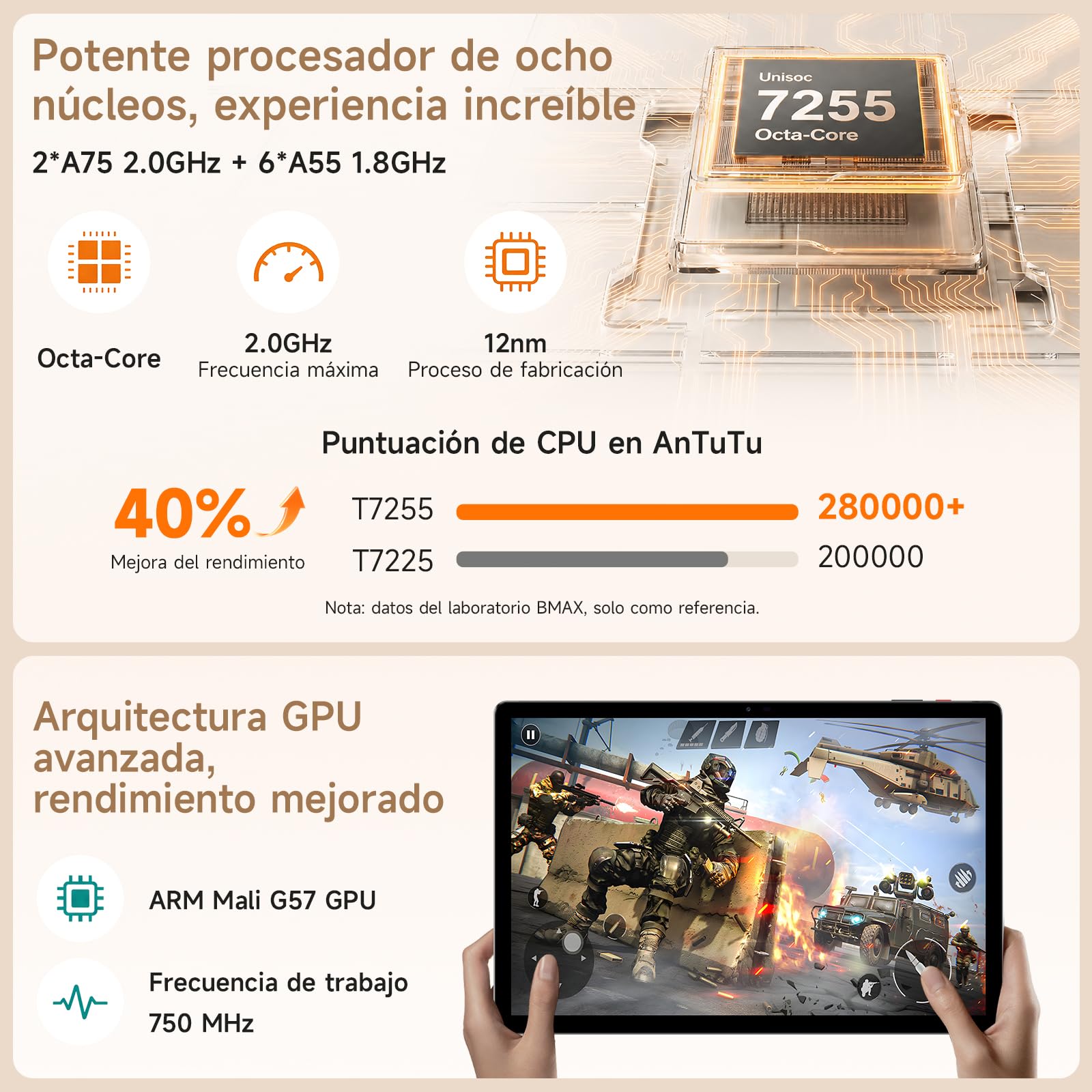 BMAX Tablet 13,3 Pulgadas con Lápiz Táctil, Android 16, 4G LTE, 28GB+128GB | Pantalla Mate Efecto Papel, Lápiz Táctil, 1920×1200 IPS, 12000mAh, Octa-Core, GMS, Widevine L1, Gemini AI, WiFi 5