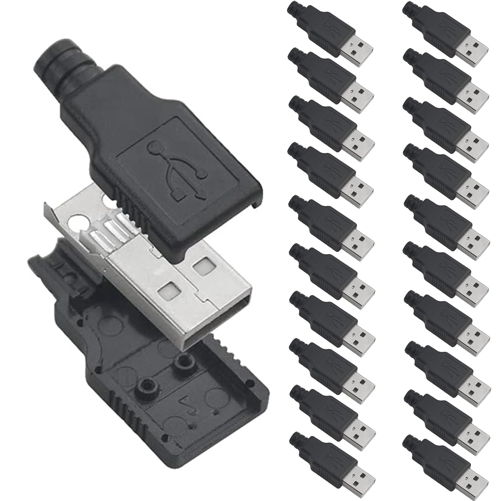 Cavo Usb Mt. 1,80 - Connettori Tipo A Maschio/Maschio Usb 2.0 Colore