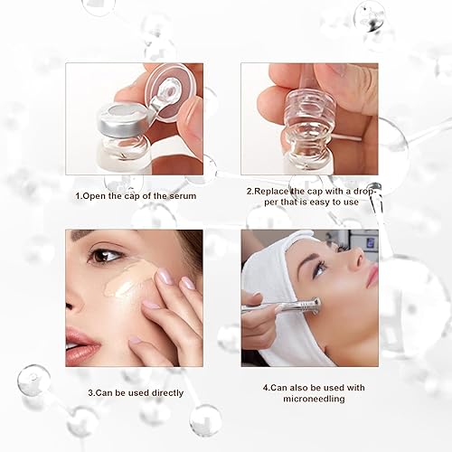 Miniatura 4 de BB Kit de iniciación de brillo facial para hidratación, base de suero para el cuidado de la piel, 0.27 onzas, ampolla de hidratación y base de