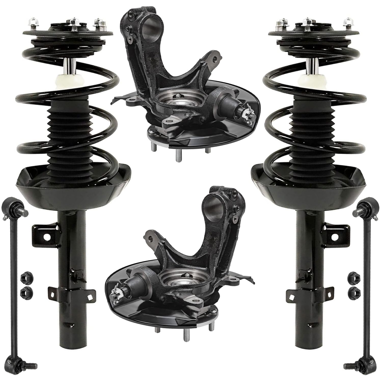 Detroit Axle - 2.4L Front 6pc Suspension Kit for 13-16 Honda Accord