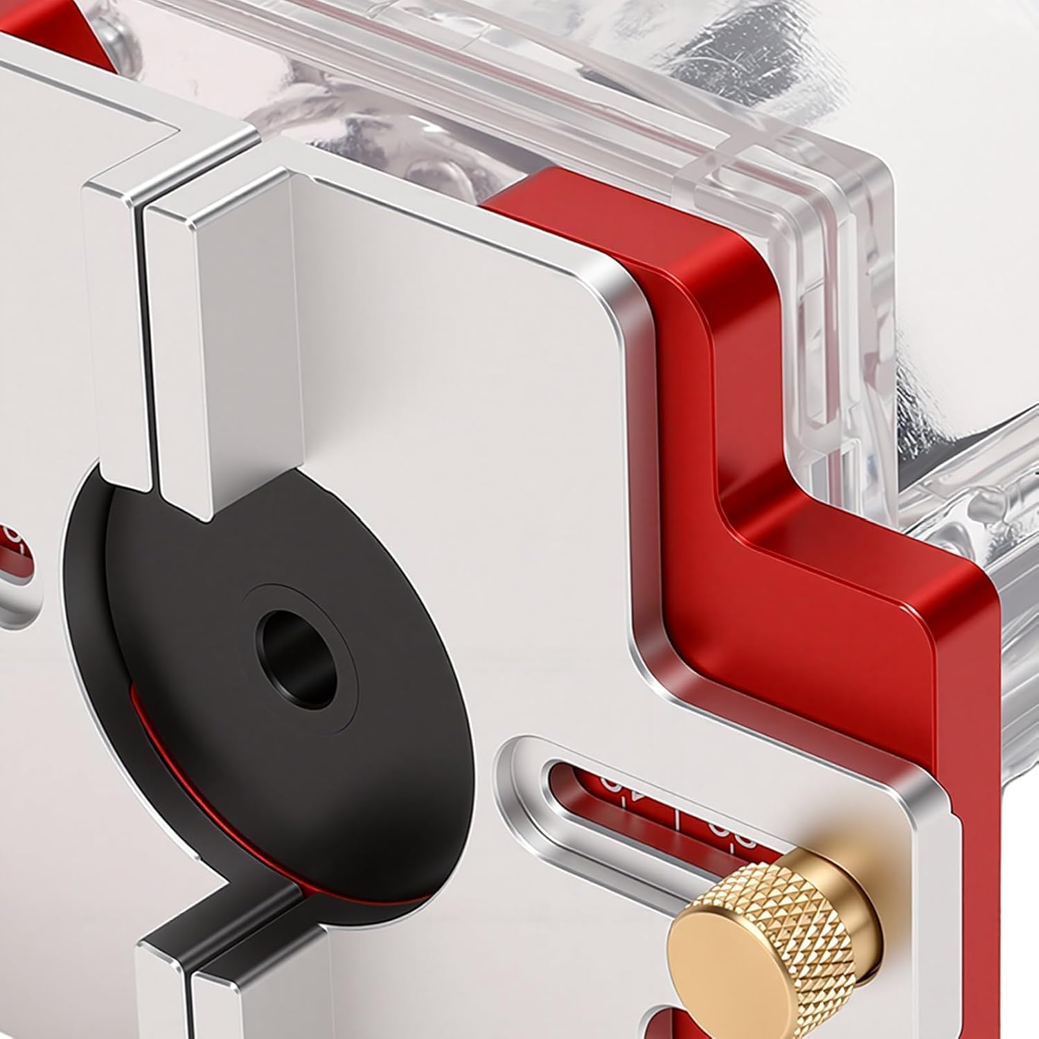 Fafeicy Wood Trimmer Router Base Aluminum Alloy Compact Design for 69mm Inner Diameter Routers Woodworking Trimming Slotting