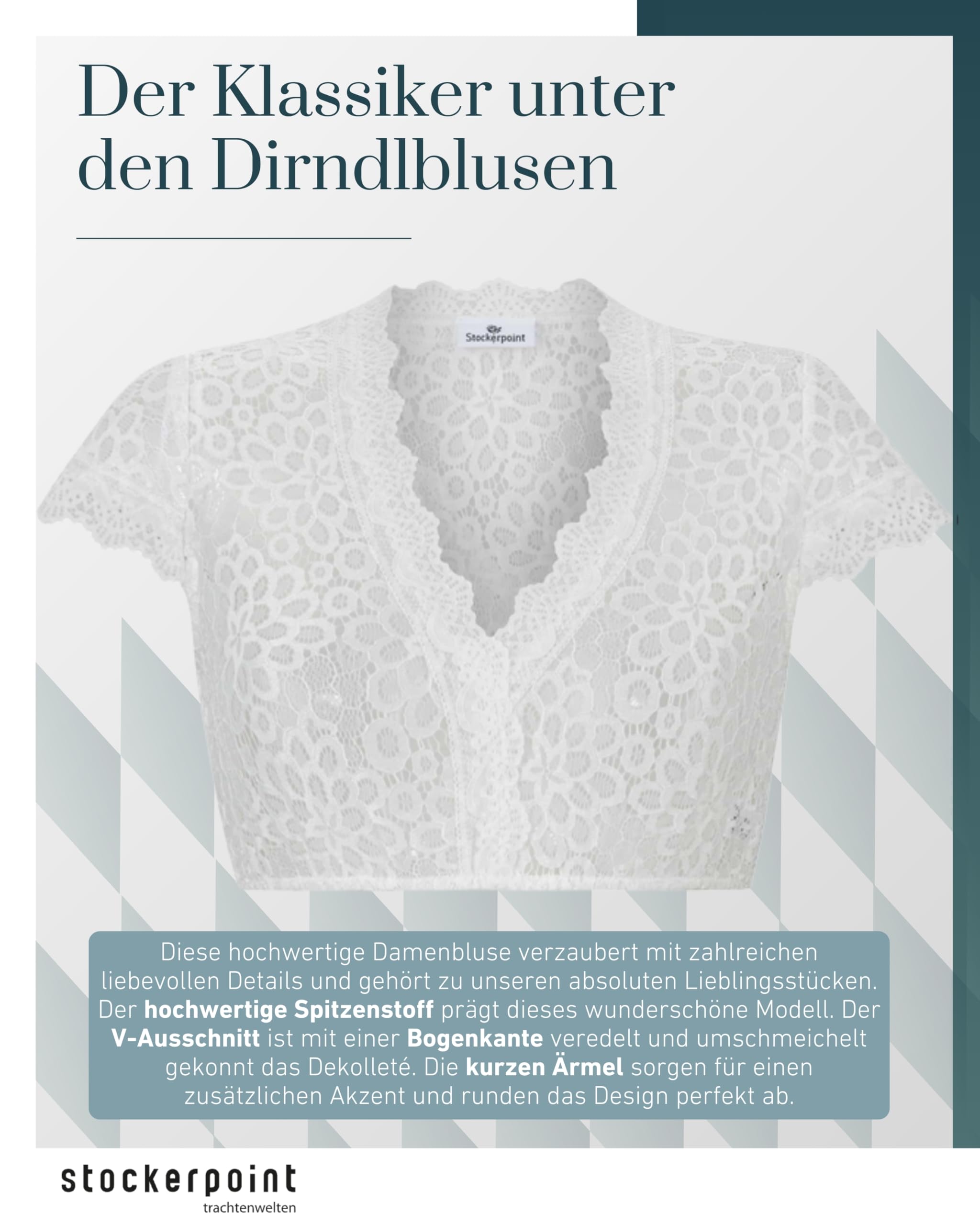 Stockerpoint Dirndlbluse Kensy I Größe 32-46