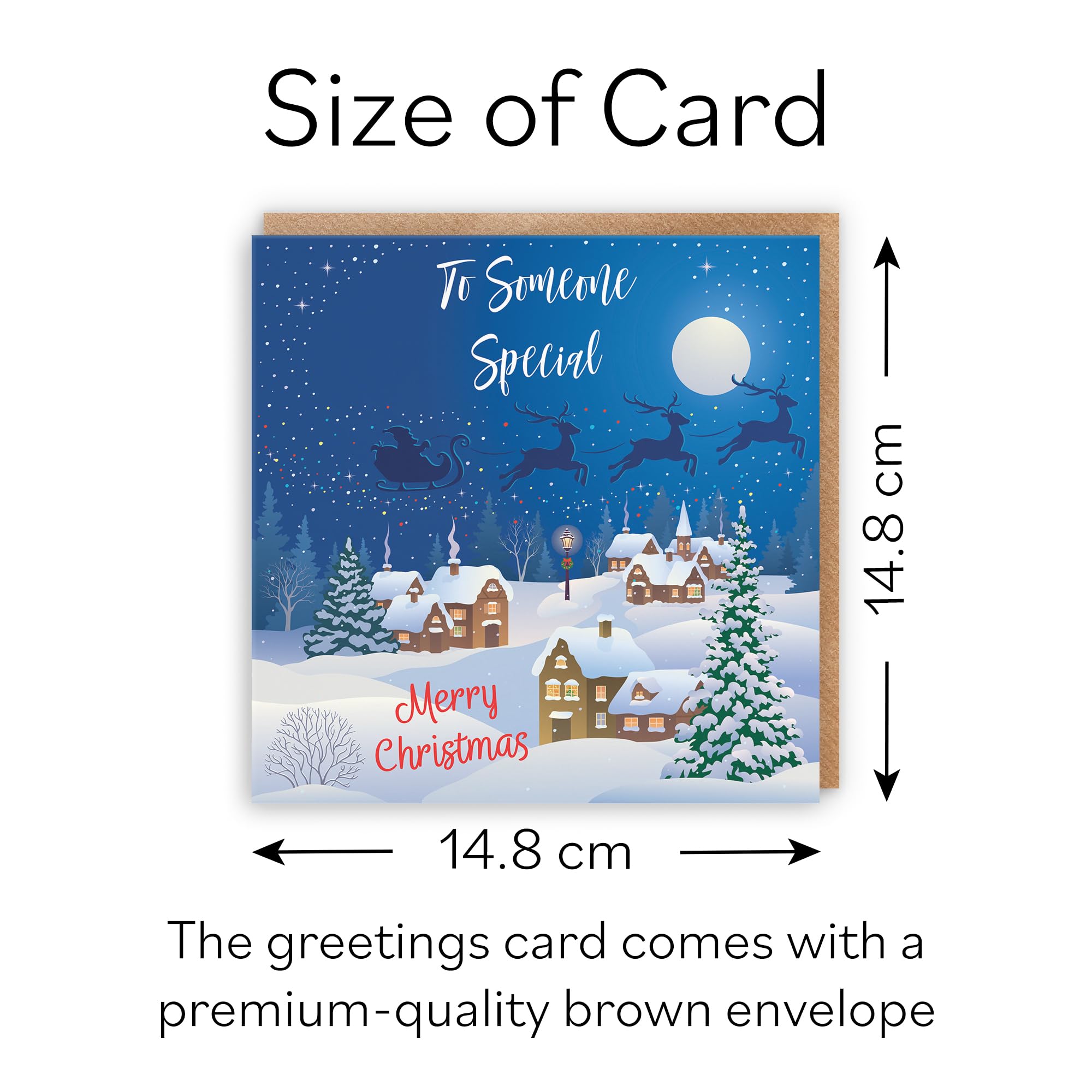 Hunts England - To Someone Special Christmas Card - To Someone Special - Merry Christmas - Winter Wonderland Collection - Fun Card - Image 4
