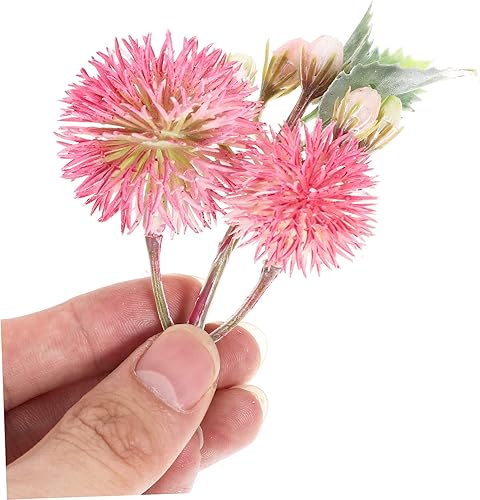 Miniatura 4 de Toddmomy Decoración de otoño para boda, decoración de otoño, 12 piezas, flores artificiales de plástico, decoración rosa, flores rosas, guirnalda de