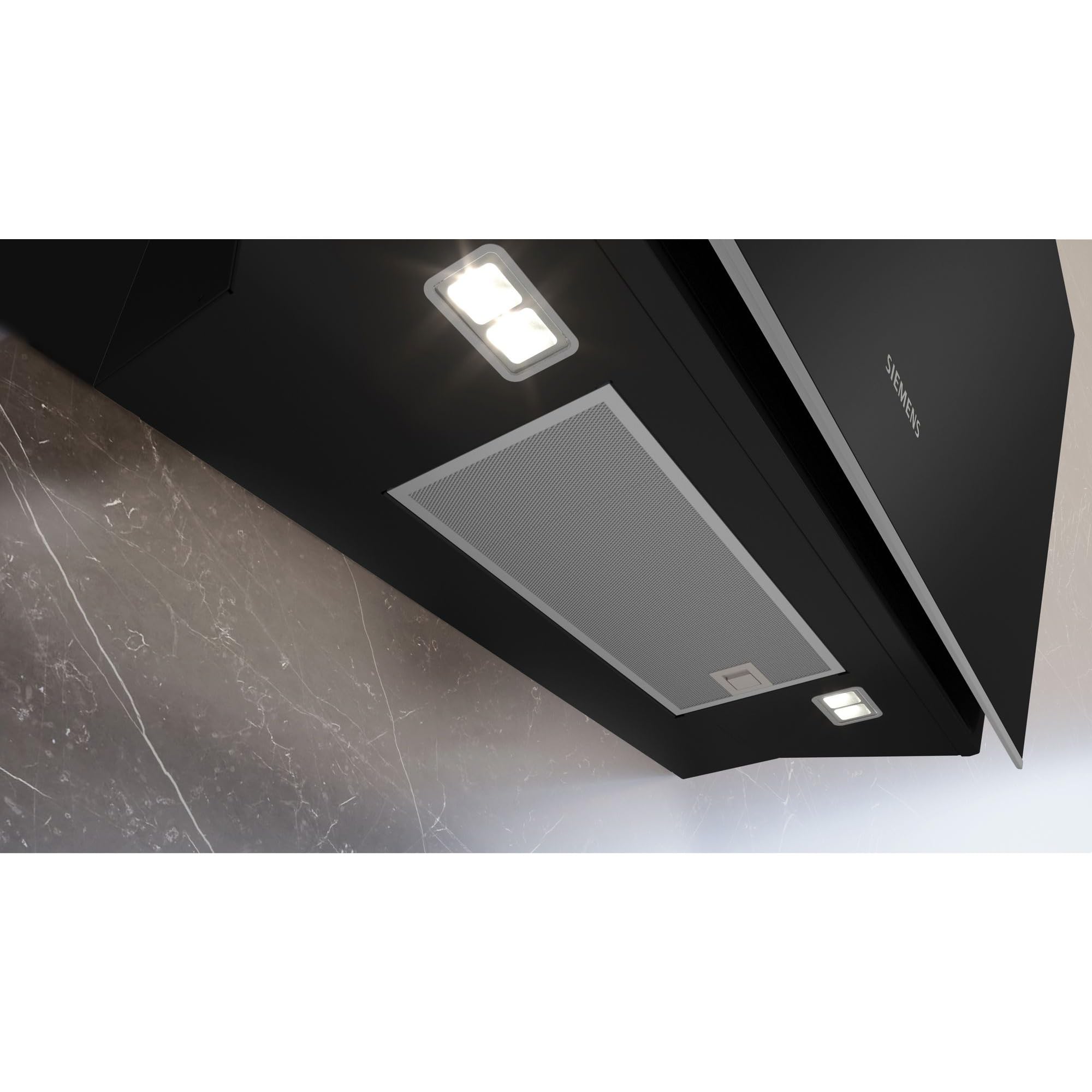 Hotte Décorative Inclinée 90cm 51db 441m3/h Noir - LC91KLT60