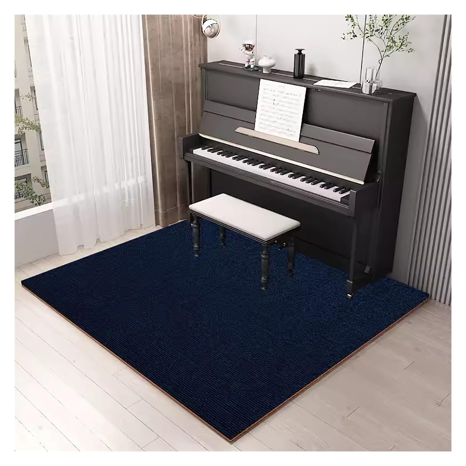 Tapis acoustique marron épais pour batterie et piano de studio