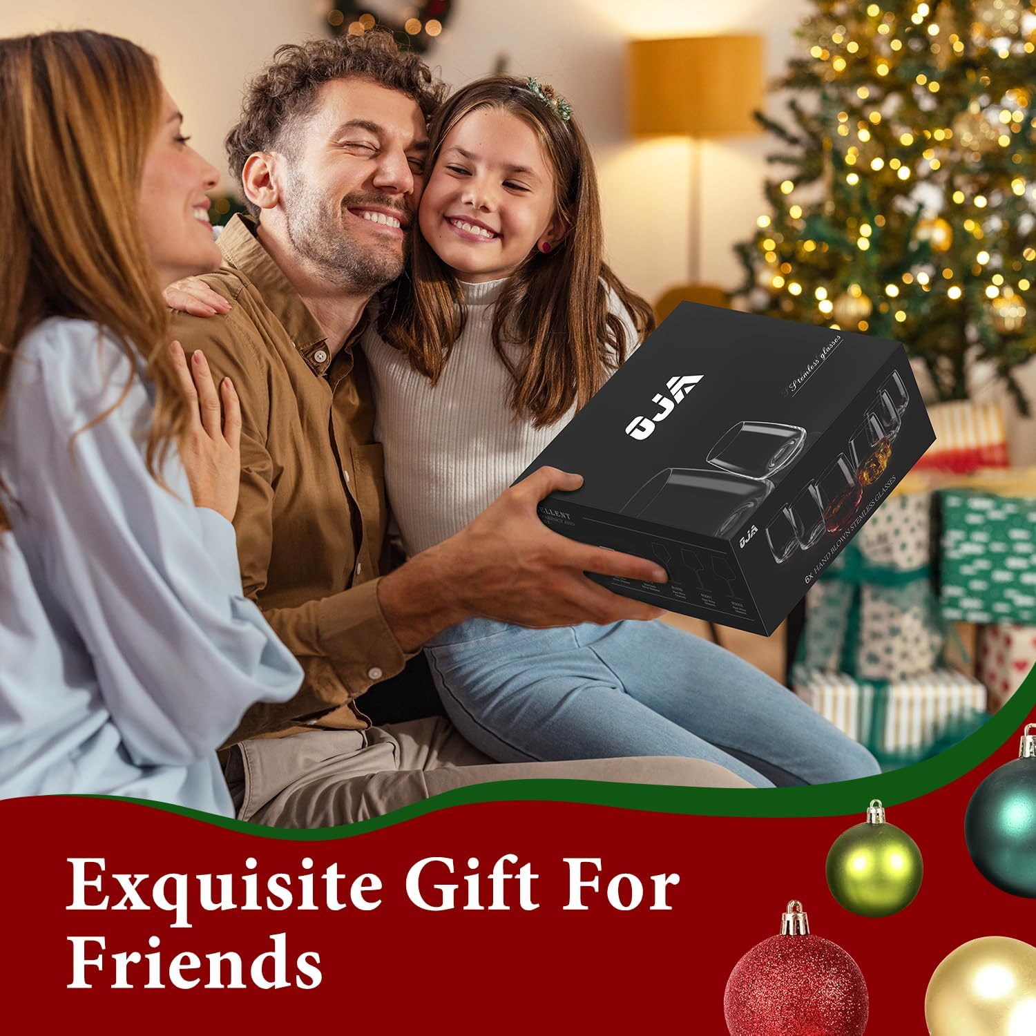 Stemless Wine Glasses Set of 6 13.5oz, Hand Blown Red White Wine Glasses Unique Gifts for Him Her for Birthday, Wedding, Christmas, Anniversary - Image 7