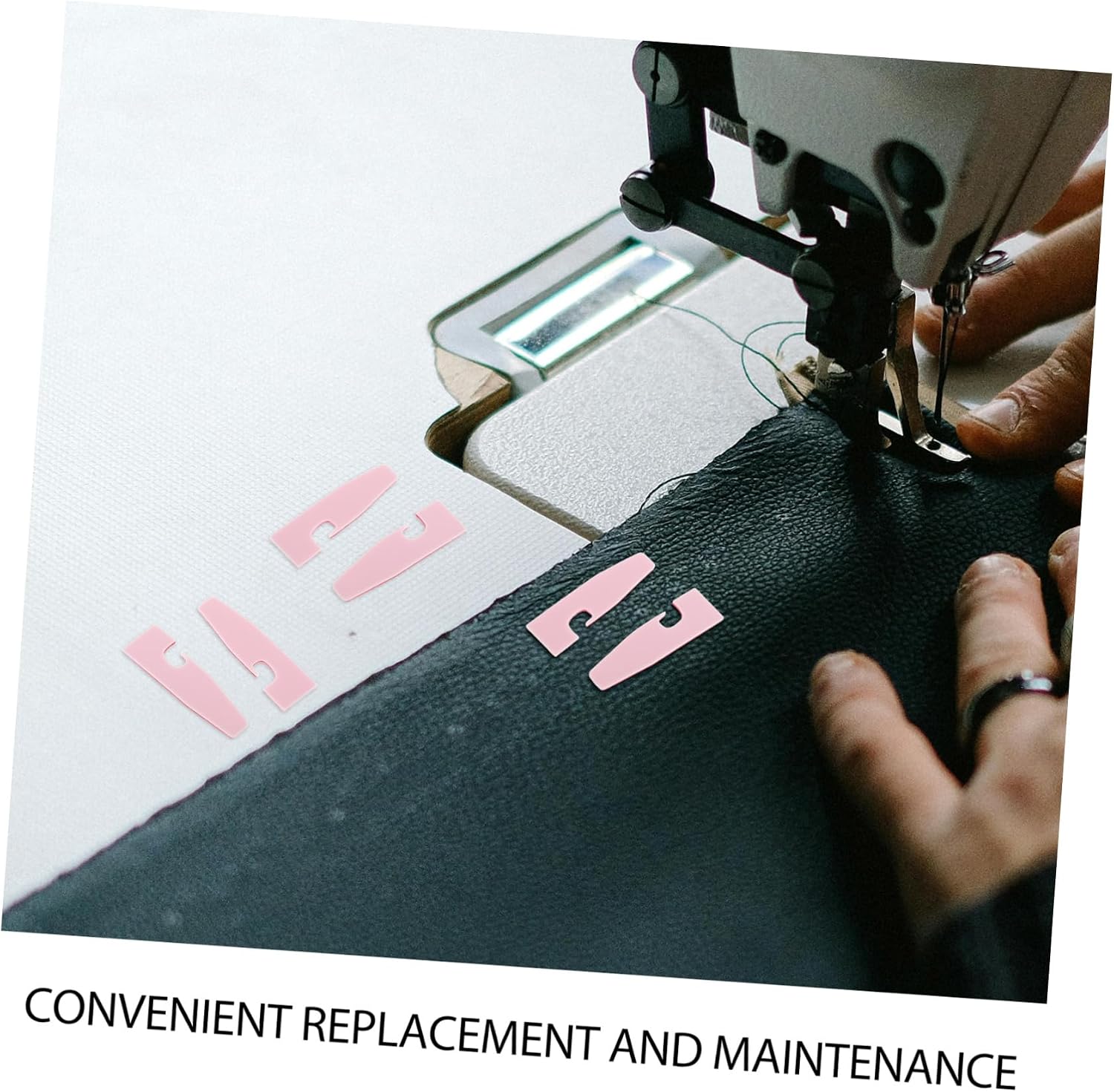 15pcs Multifunctional Sewing Machine Accessory Plastic Presser Foot Pad for Overlock Serger Sewing Hemmer Foot Easy to Maintain