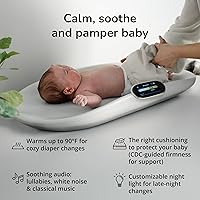 Vista 5 de Woddle Cojín inteligente multifuncional para cambio de bebé con báscula de grado médico para monitoreo crítico de peso + aplicación de IA, máquina