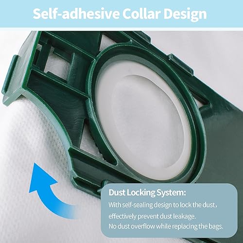 Miniatura 6 de Paquete de 9 bolsas de repuesto HEPA RLH-6 para aspiradoras verticales Riccar SupraLite R10S R10D R10O R10SAND Simplicity Freedom R10S R10D S10P