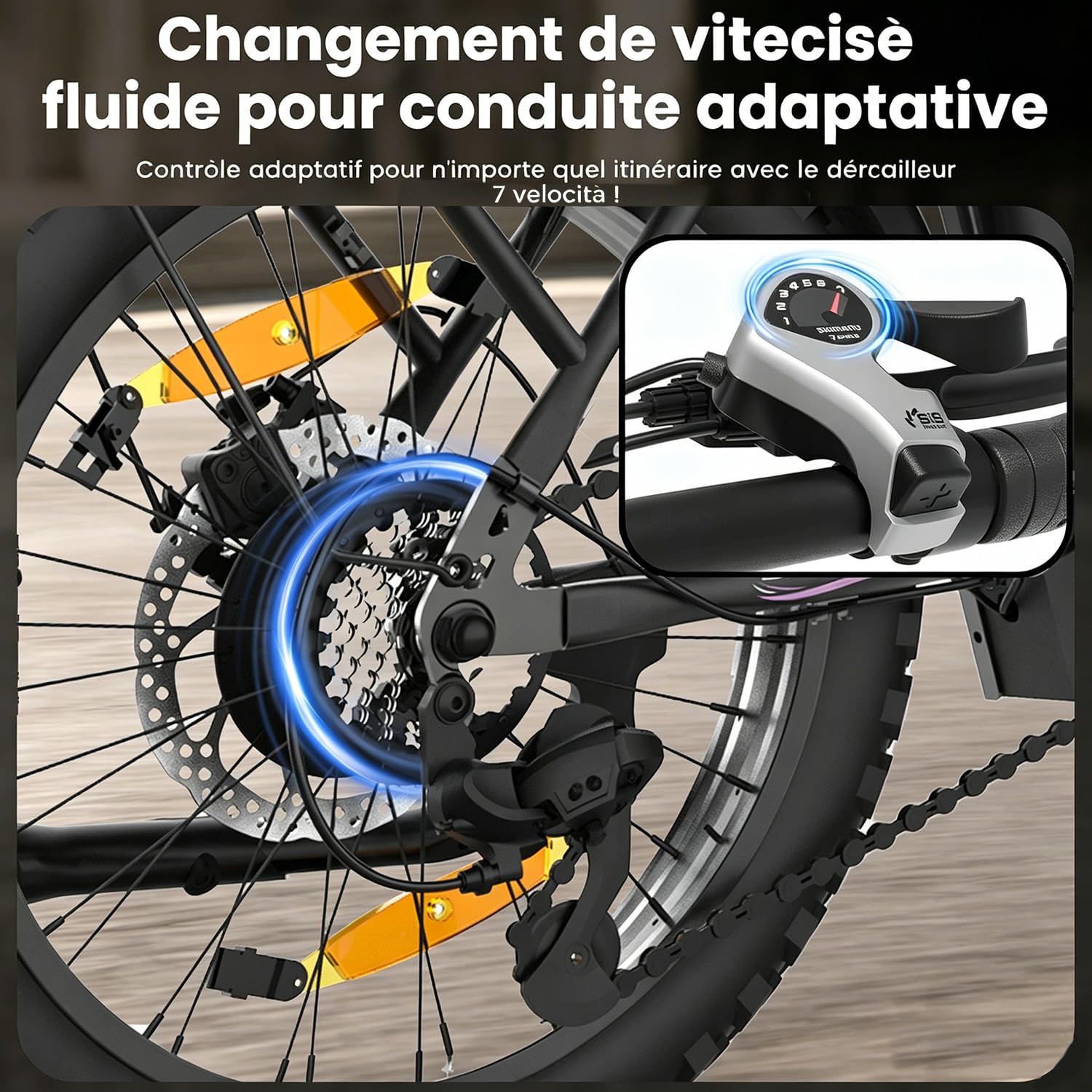 Bici Elettrica Per Adulti, 36V 13AH Batteria Rimovibile 250w Motore Con 20 “*3.0” Fat Tire Pieghevole Bicicletta Elettrica, Velocità 25KM/H Gamma Fino a 80KM Città Pendolare Ebike