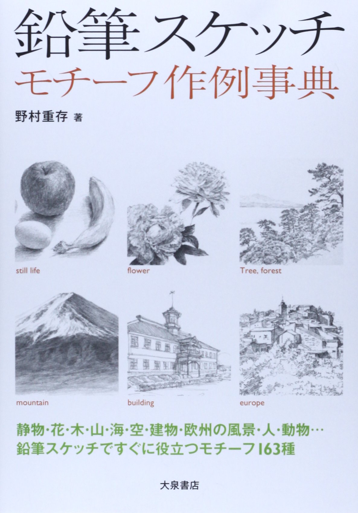 鉛筆スケッチ モチーフ作例事典 | 野村 重存 |本 | 通販 | Amazon