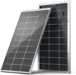 HQST Painel solar monocristalino de 100 W 12 V, módulo de alta eficiência PV energia para barco de carregamento de bateria, caravana, RV e quaisquer outras aplicações fora da grade
