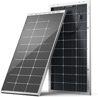 HQST Monokristallines Solarpanel, 100 W, 12 V, hocheffizientes Modul PV-Stromversorgung für Akku-Ladegerät, Boot, Wohnwagen, Wohnmobil und andere netzunabhängige Anwendungen