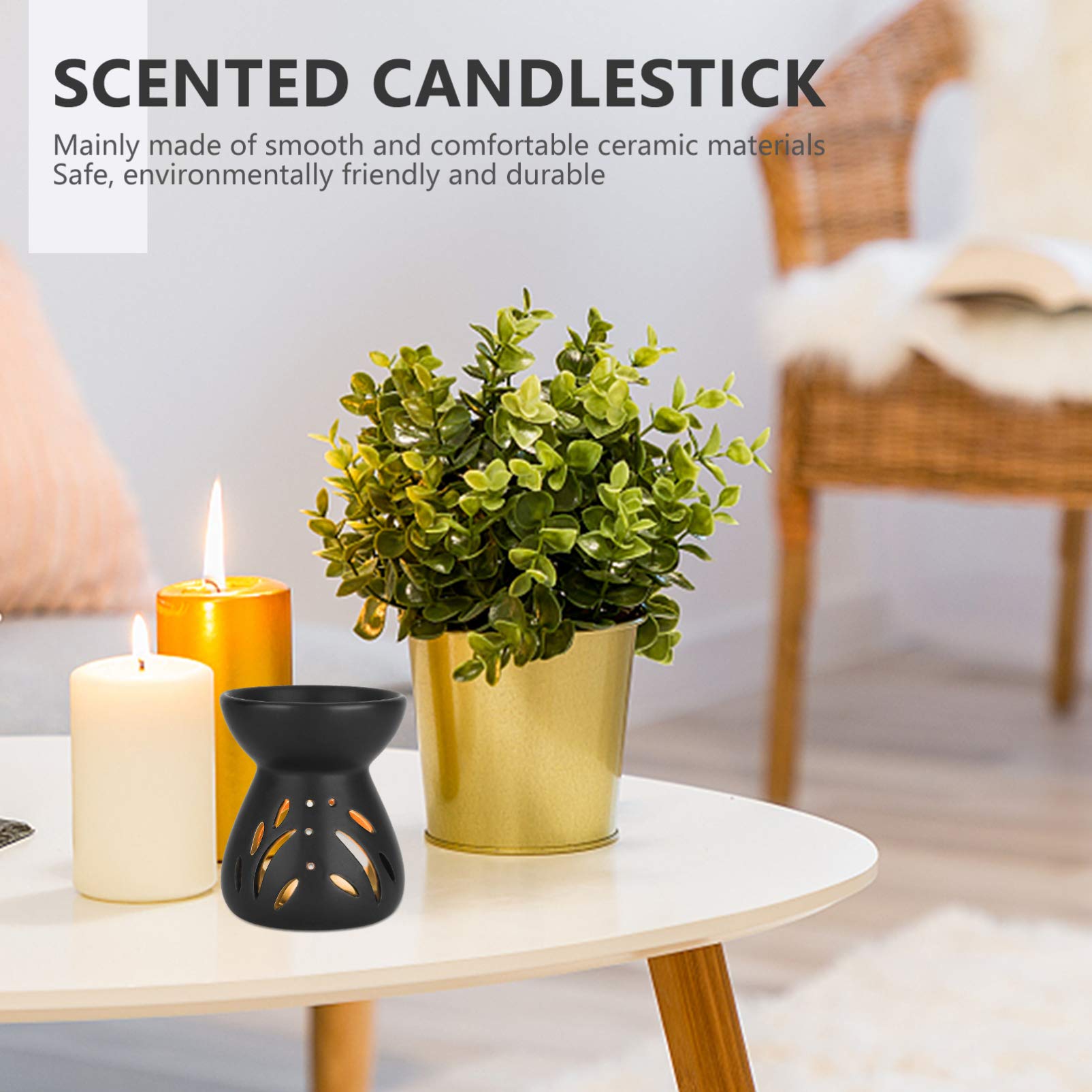 świece zapachowe świece woskowe Ceramiczny świecznik, piec do aromaterapii, palnik, ceramiczny dyfuzor olejków eterycznych dekoracji