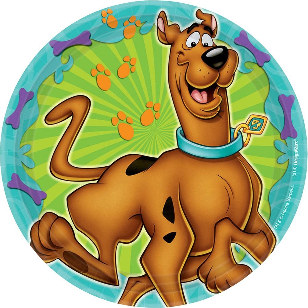 Assiettes Scooby-Doo pour anniversaire enfant et decoration de table festive