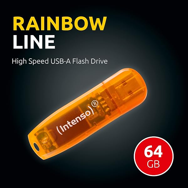 Intenso Rainbow Line 64 GB USB-Stick USB 2.0 Orange - 4