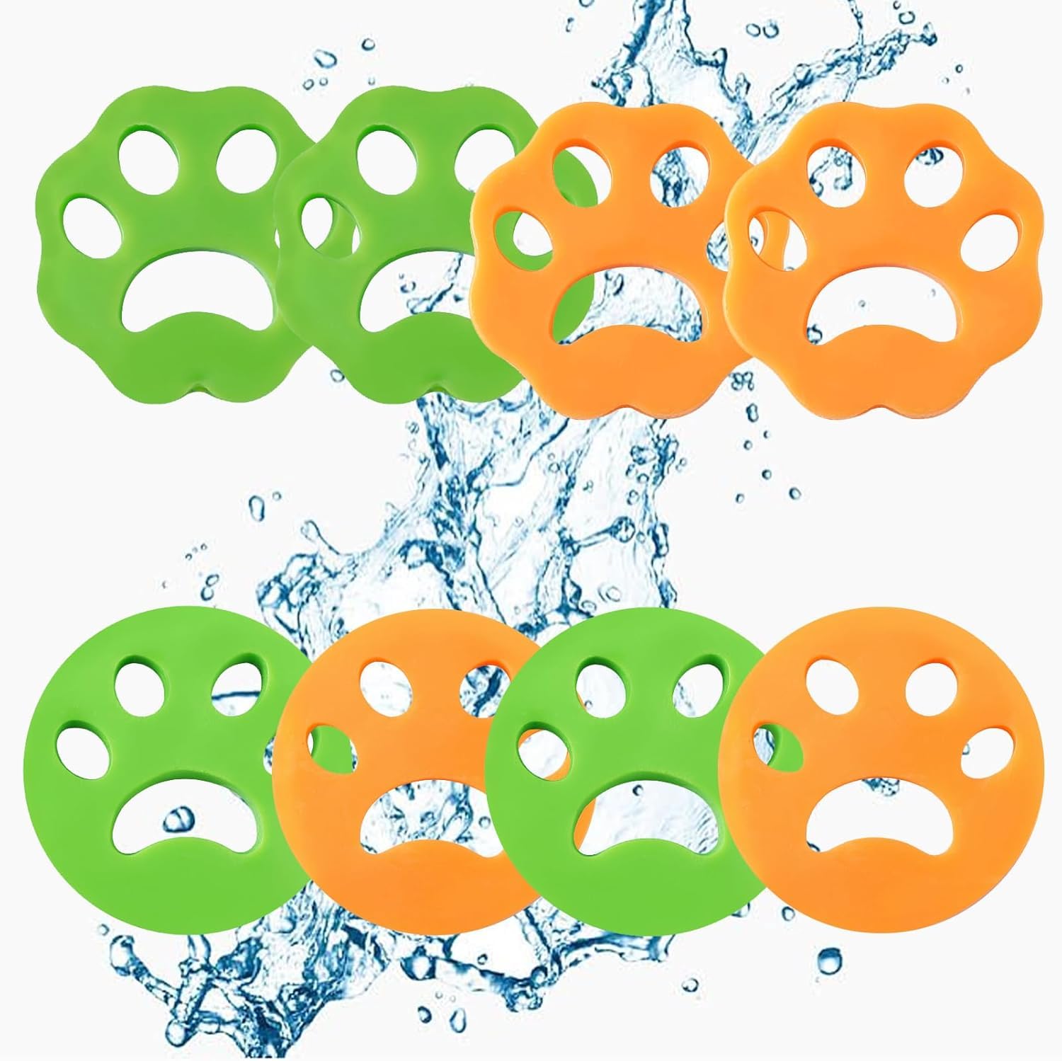 EZ LIVING Pet Hair Remover Washing Machine, 2 Pack Pet Hair Catcher for Laundry Silicone Lint Catcher Washing Machine Reusable Fur Catcher for Clothes Laundry Bedding-image-21