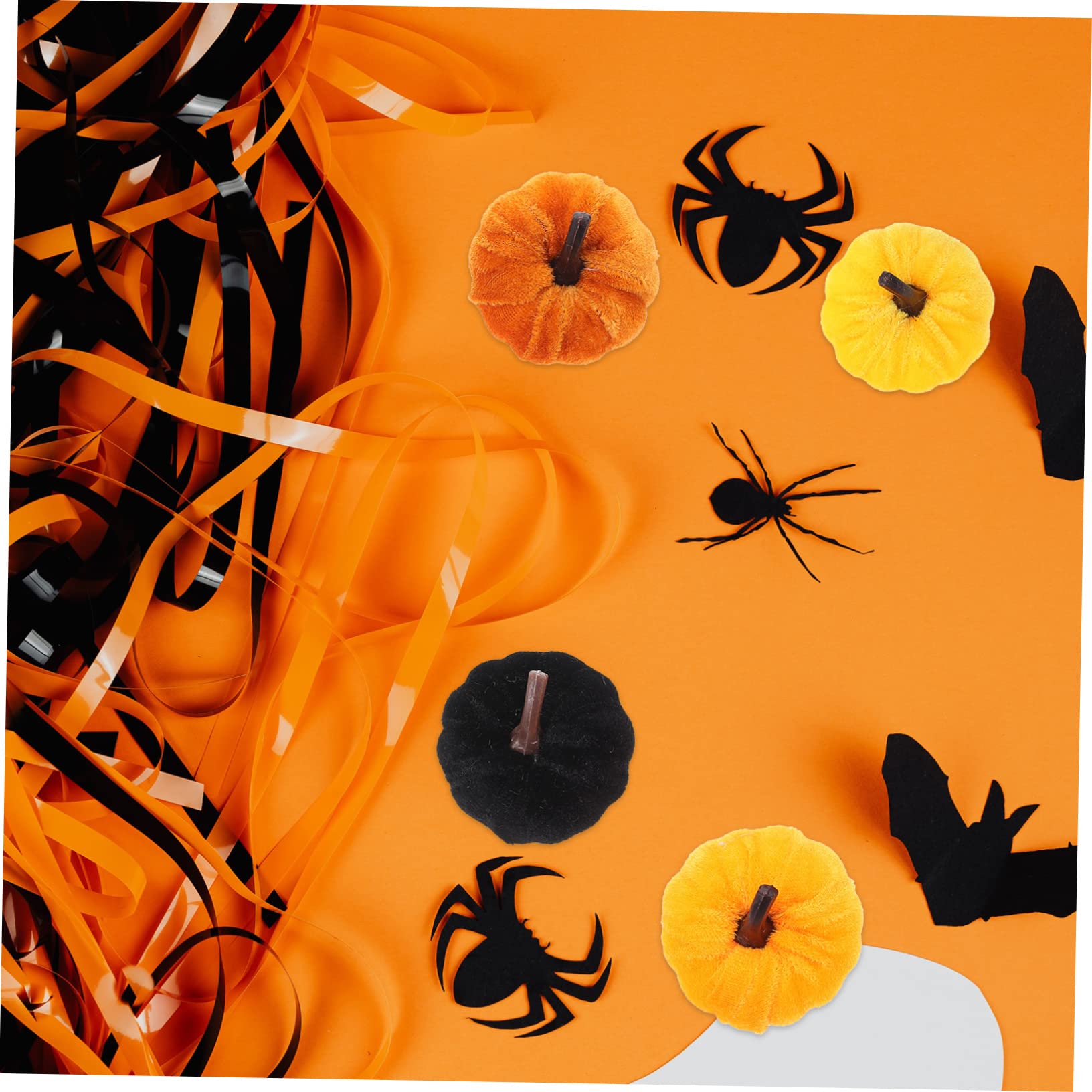 ABOOFAN 5 Set Zucca Di Flanella Decorazioni Di Halloween Decorazioni Autunnali Oggetti Di Scena Per Torte Nel Bosco Zucche Artificiali in Tessuto Zucche Artigianali Stoffa 10 Pezzi*5