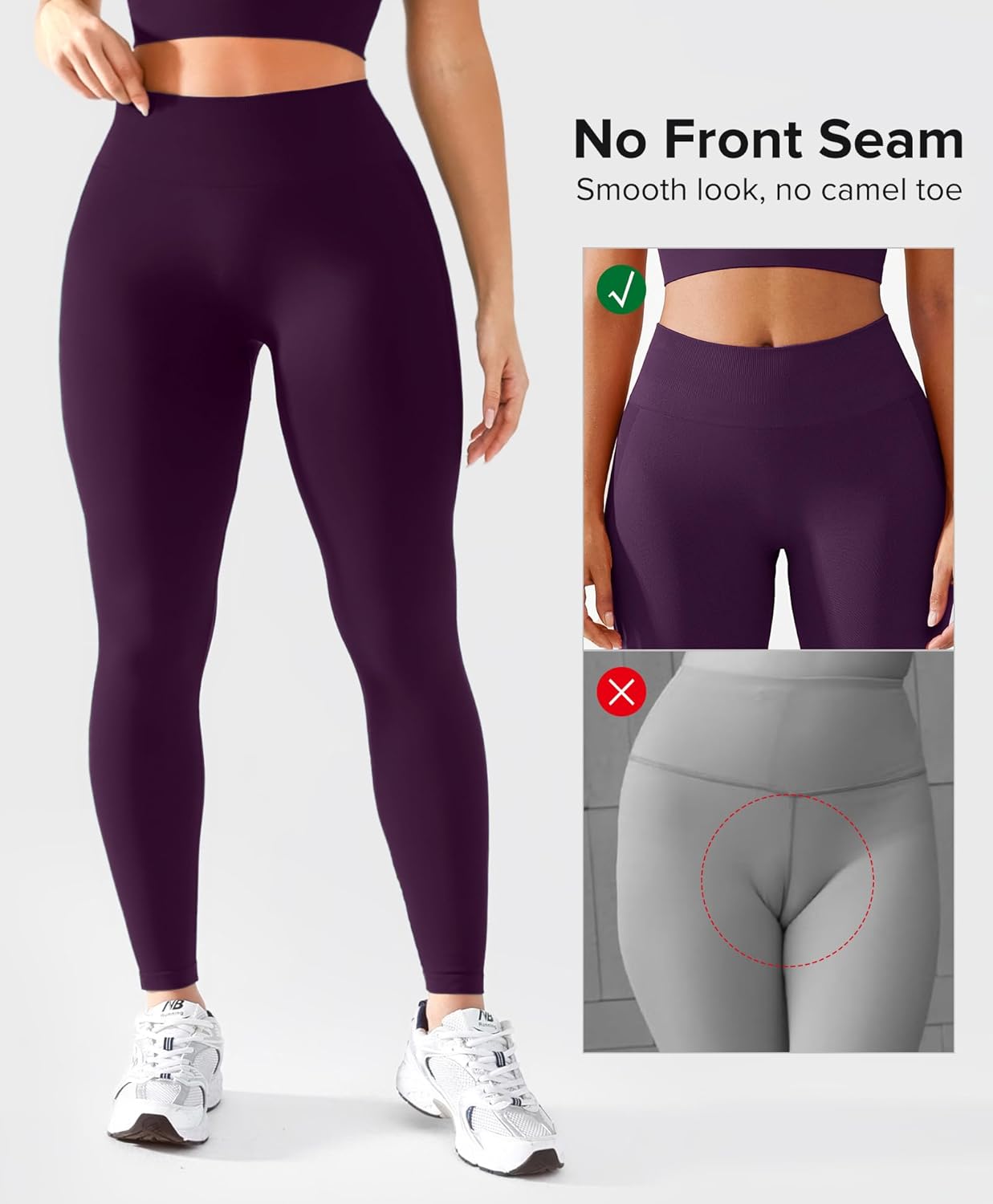 BRXL Lycra Workout Leggings for Women Butt Lifting Squat Proof Tummy Control High Waist Seamless Gym Running Leggings - Image 4