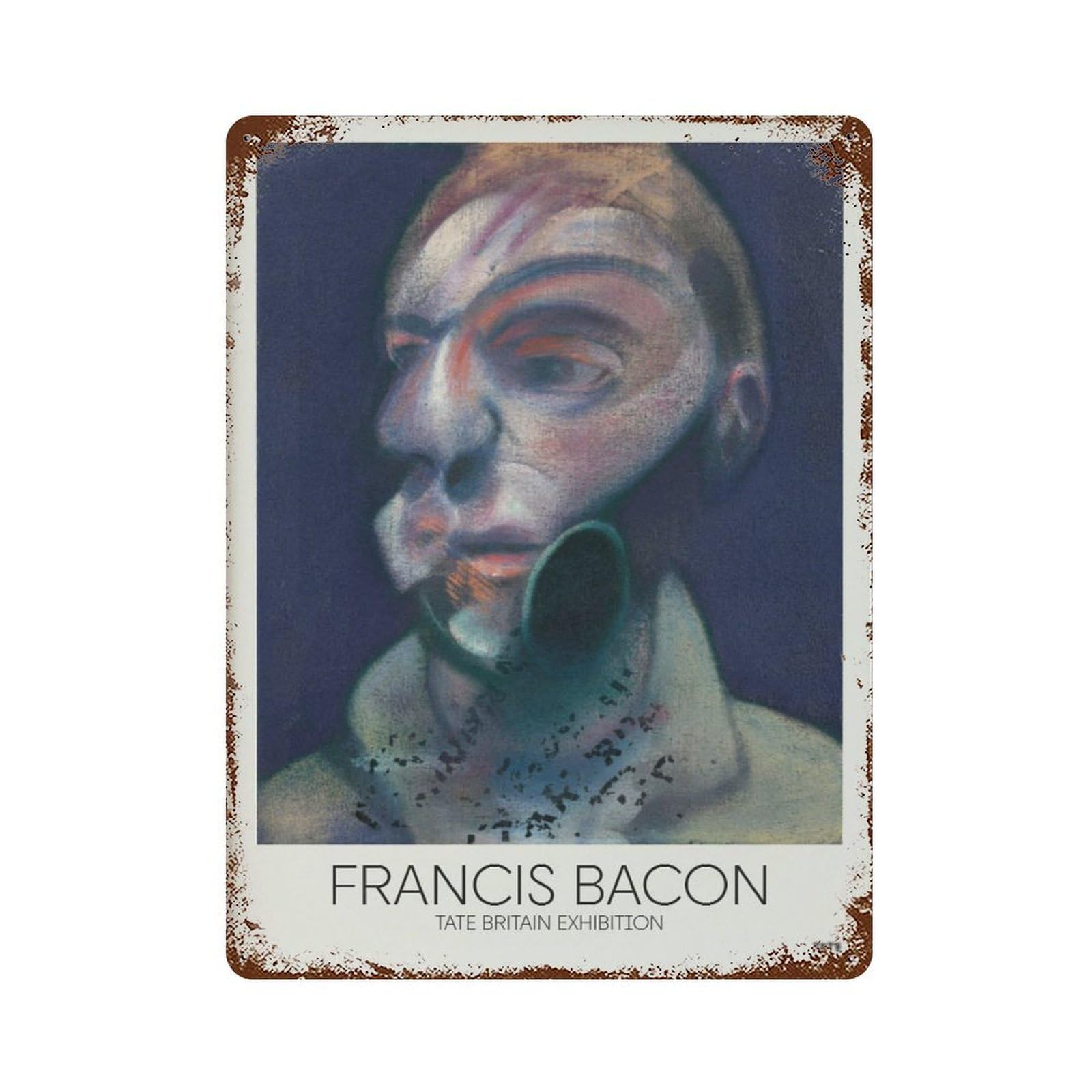 xiaoxiaoshen Francis Bacon Surrealist Vintage Home Decor Wall Decor Art Metal Tin Poster Modern Home Decor Art Home Bar Shop Decorations Vintage Sign 40x30cm