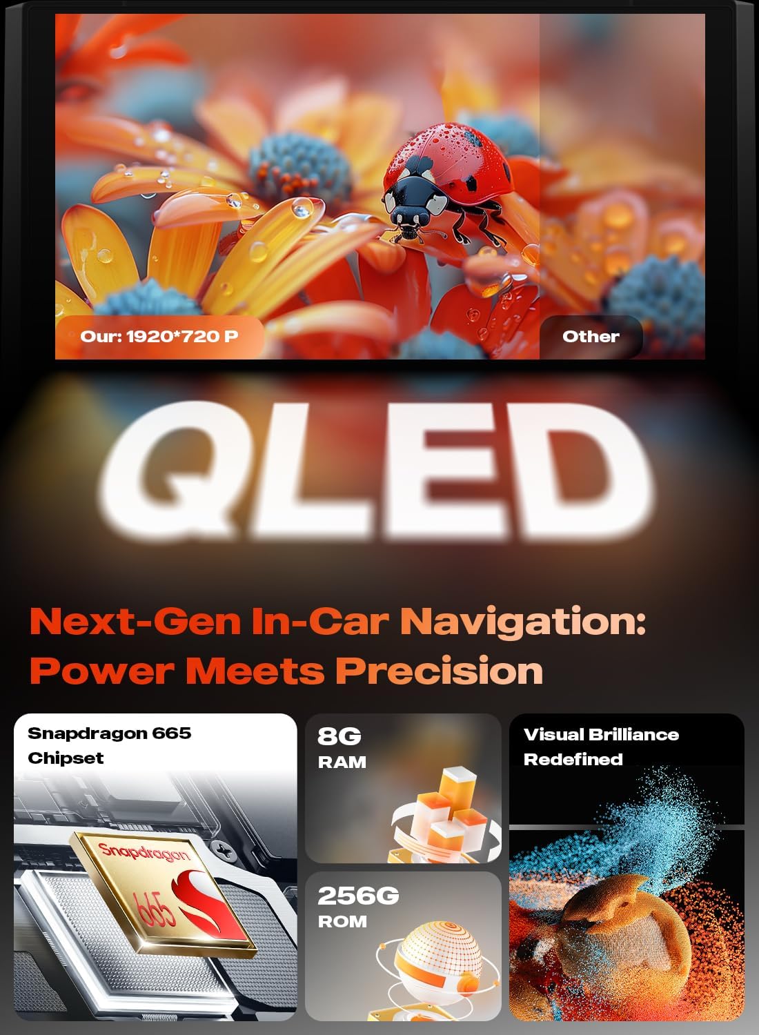 Dasaita Car Stereo for Toyota 4Runner 2010-2024, 10.25" 2K Touchscreen Head Unit with Wireless Apple CarPlay Android Auto, GPS Navigation, 8GB RAM 256GB ROM, Android 13, Qualcomm 8 Core