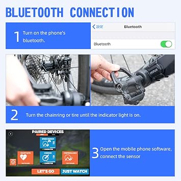 CYCPLUS Cycling Speed & Cadence Sensor, Bluetooth & ANT+, IP67 Waterproof | Bluetooth & ANT+ Dual Protocol, Speed/Cadence Mode Switch, 9.2g Ultra-Light, 300h Battery, Tool-Free Installation