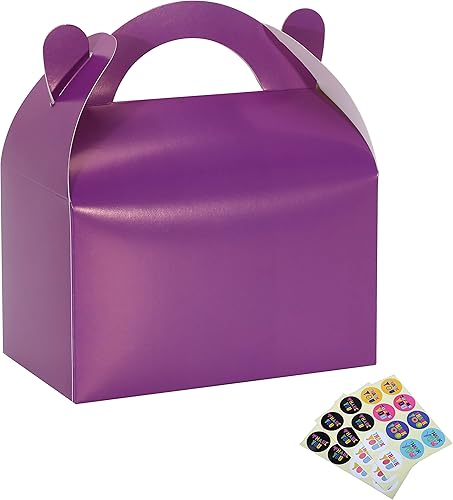 Miniatura 9 de Paquete de 30 cajas de regalo de fiesta, cajas de regalo, cajas de regalo de papel a dos aguas con asas, perfectas para fiestas de cumpleaños,