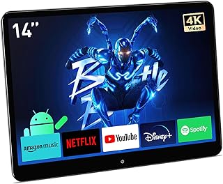 XTRONS 14 Inch 4K Portable Car TV Headrest Monitor