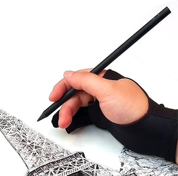 Drawing Tablet Glove - Artist Gloves For Drawing Tablet,Digital Art GraphicTablet Gloves Good For Right And Left Hand For Sketching Painting Drawing