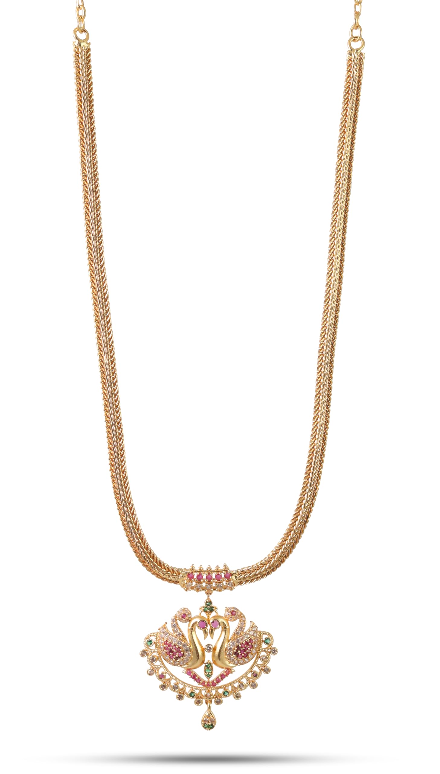CUTE GOLD One Gram Micro Gold Plated & Copper Traditional Designer Jewellery Stone Necklace for Women and Girls (NEC-8031) (B0CVN77YLJ) Amazon Price History, Amazon Price Tracker