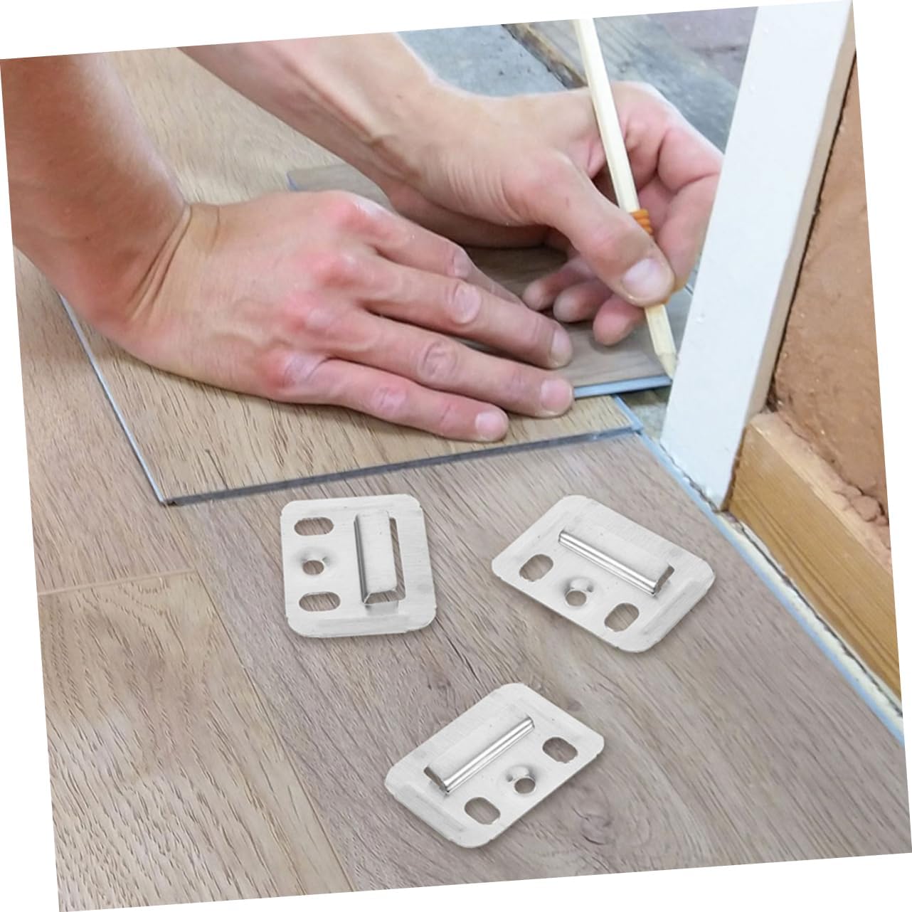 jojofuny Sturdy Clamp Fastener 300pcs Wall Panel Clamp Set Bamboo Fiber Wood Wall Connectors